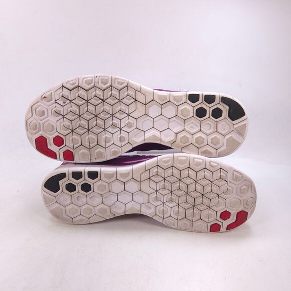 Nike Free 5.0 Lace Up Athletic Running Shoe Womens Size 9.5 642199-501 Purple - Picture 7 of 8